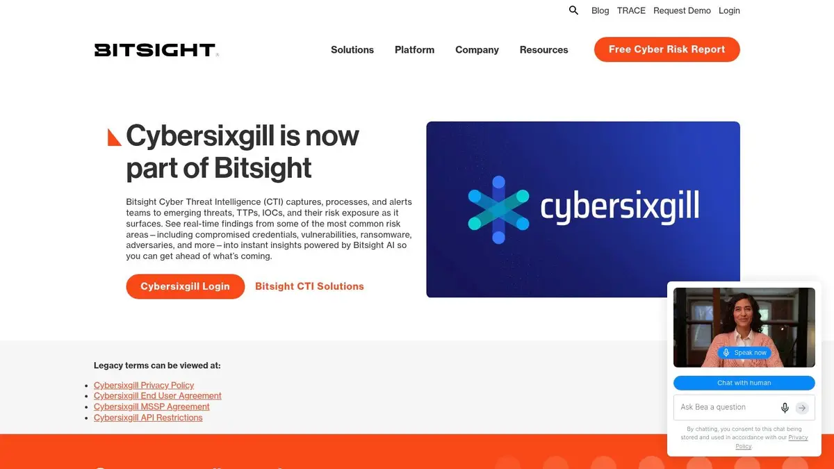 Cybersixgill, Real-Time Threat Intelligence From the Deep & Dark Web