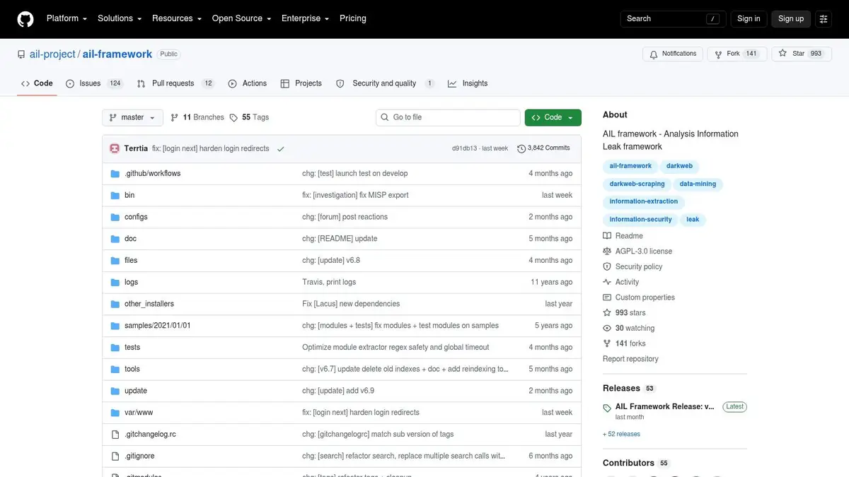 AIL Framework (Analysis Information Leak)