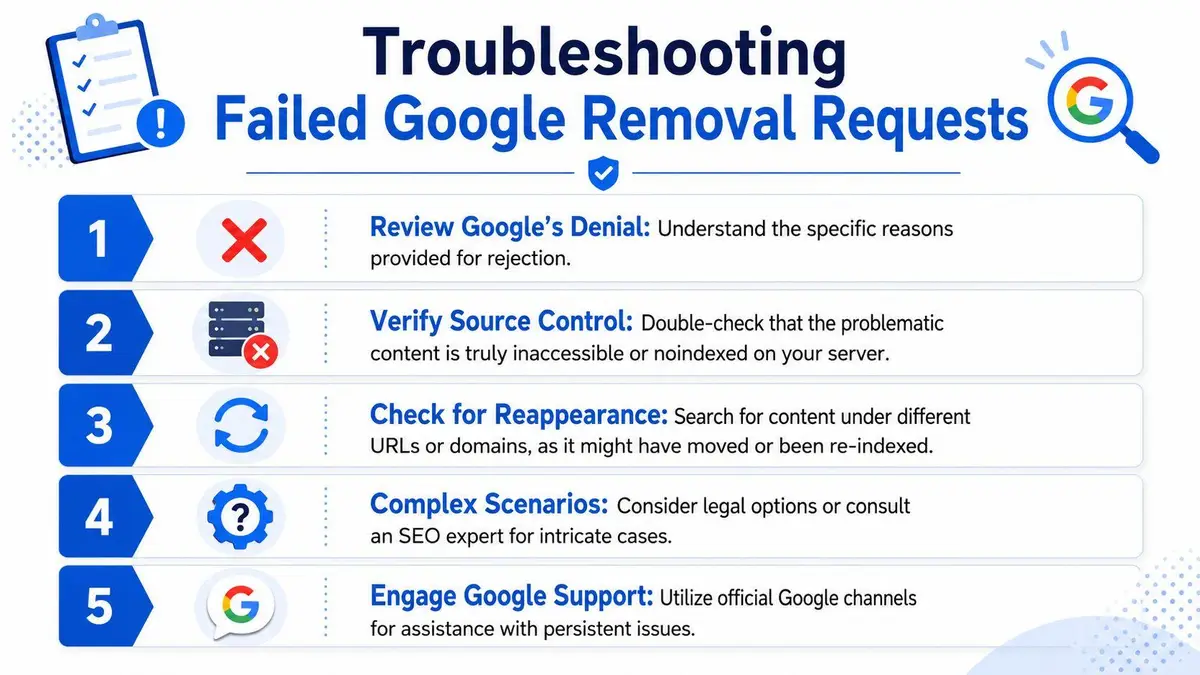 Troubleshooting Failed Removals and Complex Scenarios