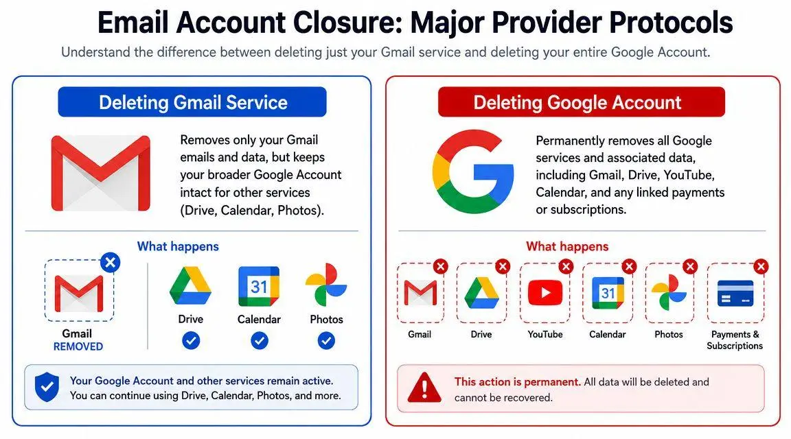 Executing Account Closure Major Provider Protocols