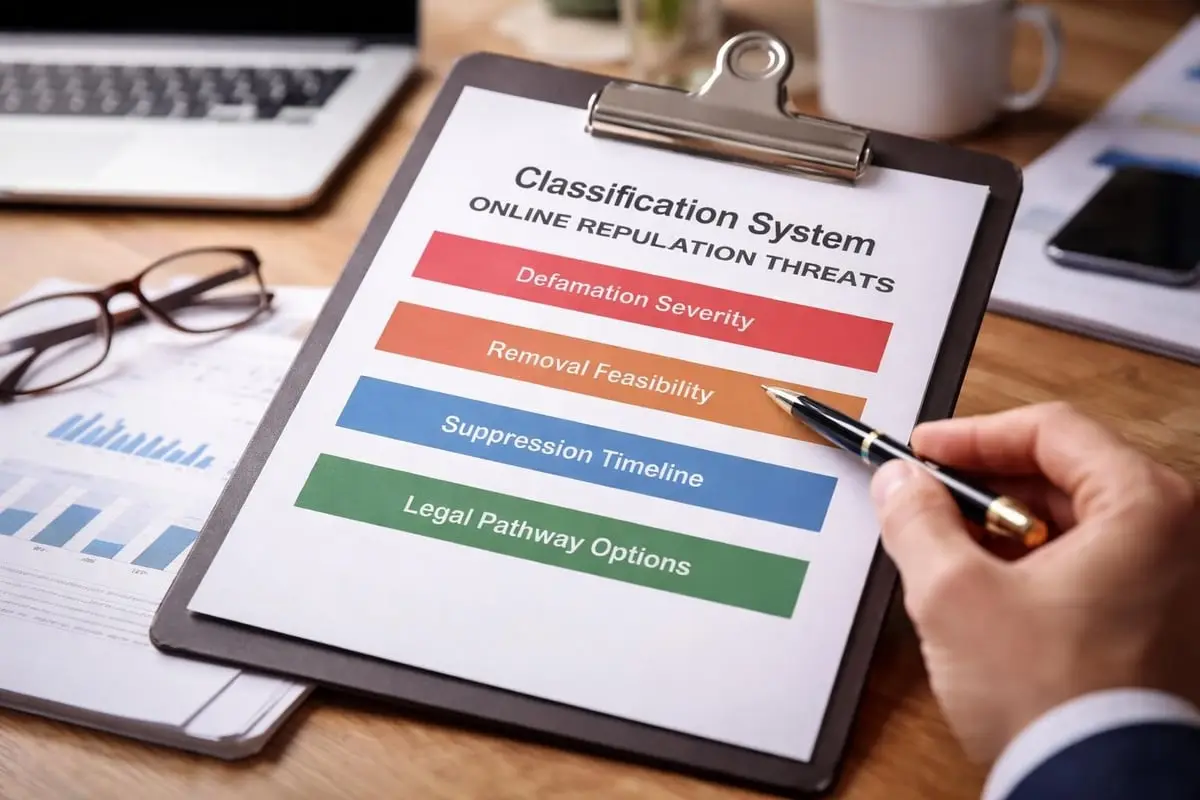 Reputation threat assessment matrix