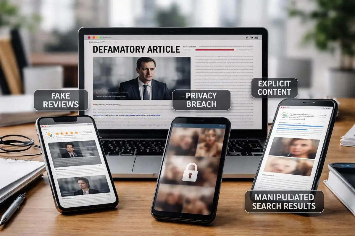 Types of online reputation threats