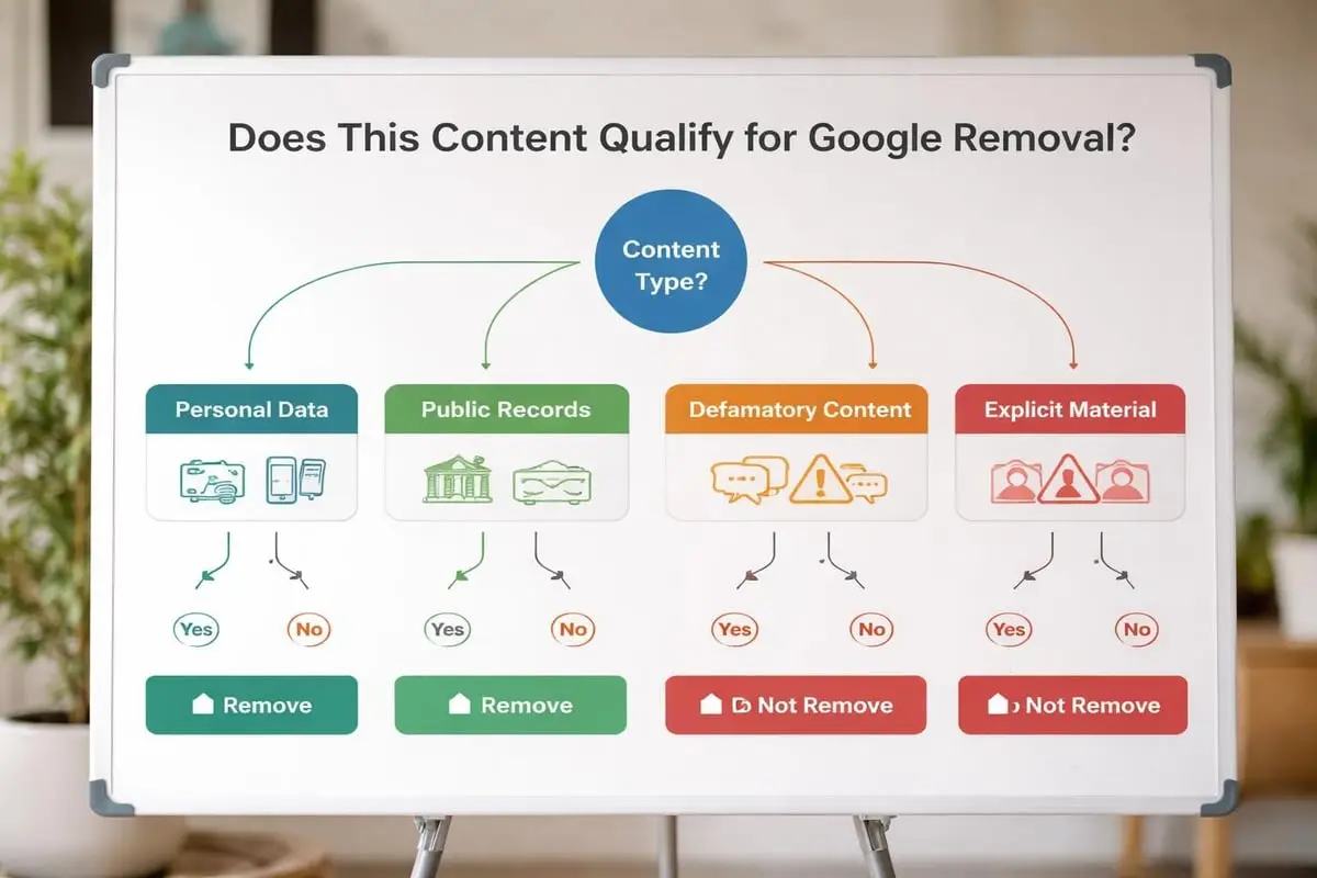 Google removal eligibility flowchart