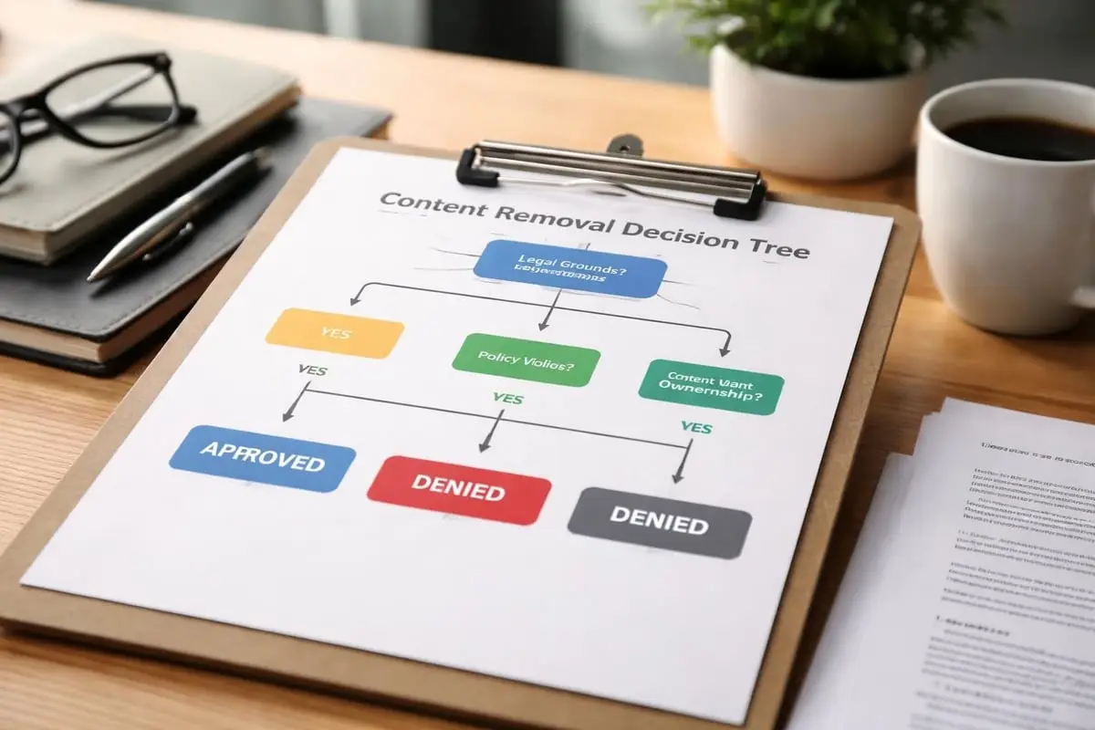 Google content removal decision framework