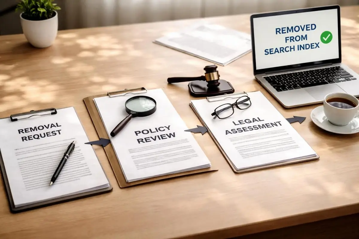 Search engine removal process