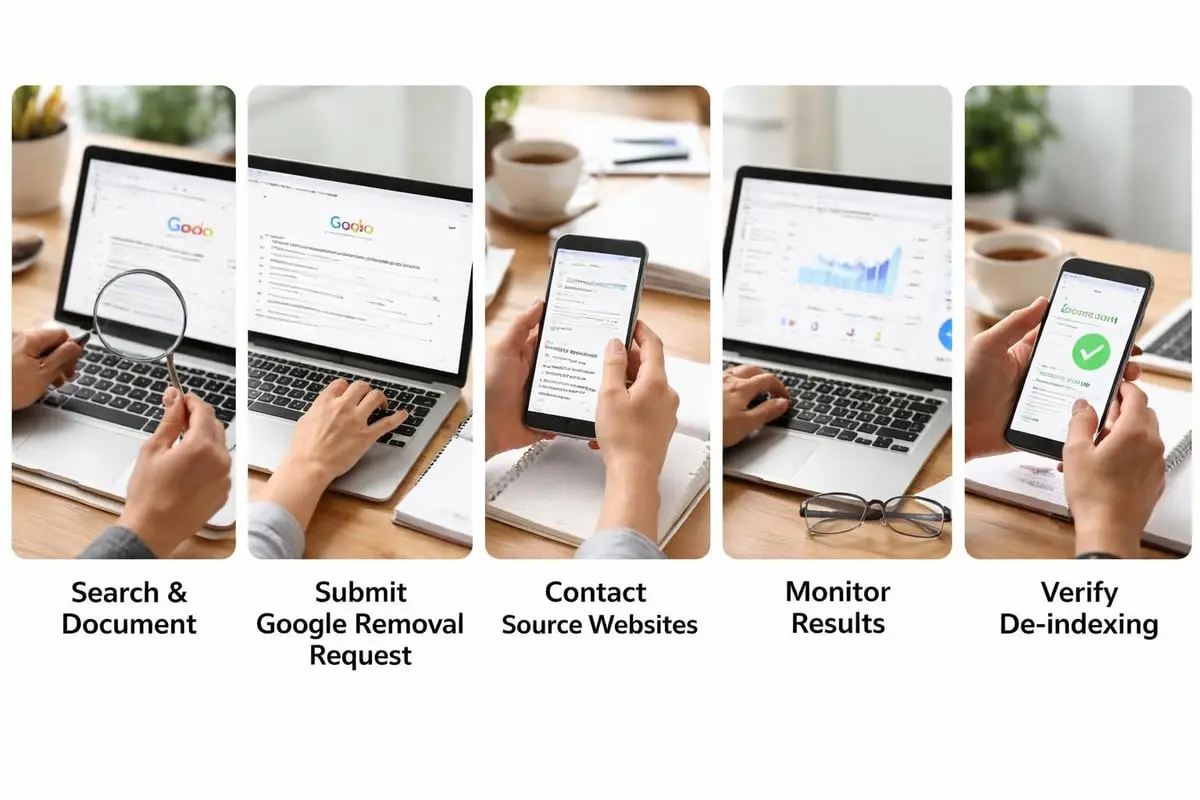 Personal information removal workflow