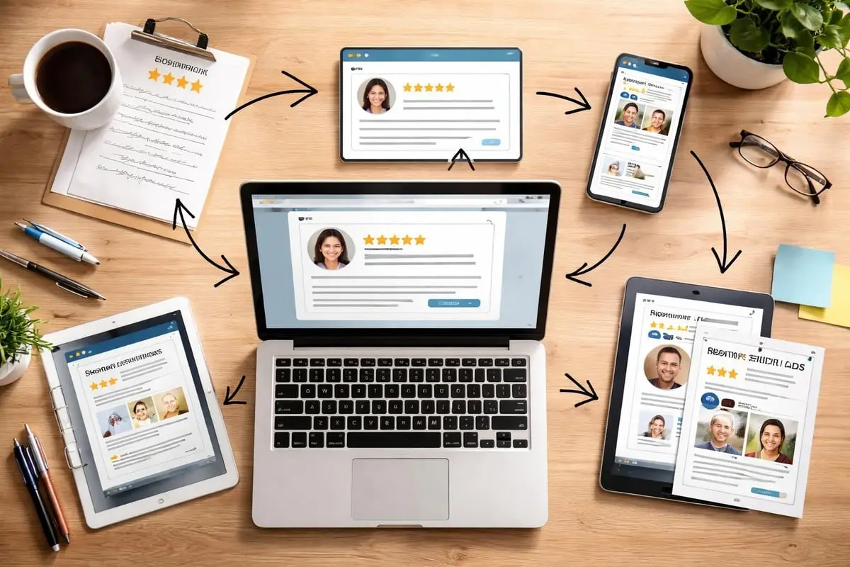 Multi-channel reputation marketing