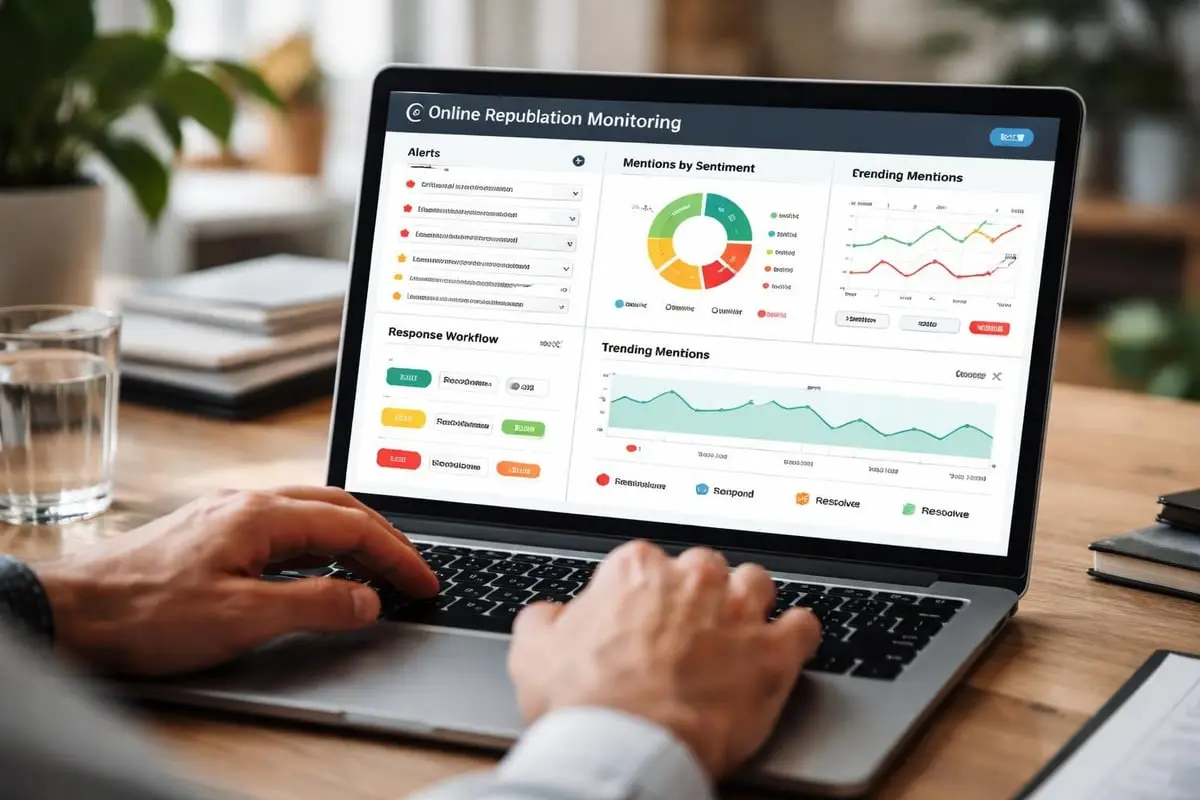 Reputation monitoring dashboard